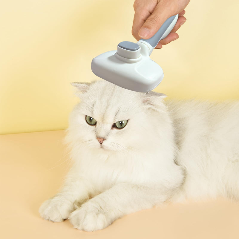 PAKEWAY Self Cleaning Slicker Brush, Grooming Brush for Cat Dog, Dog Brush for Shedding, Deshedding Brush, Gently Removes Loose Undercoat, Mats Tangled & Tangled Hair - BeesActive Australia