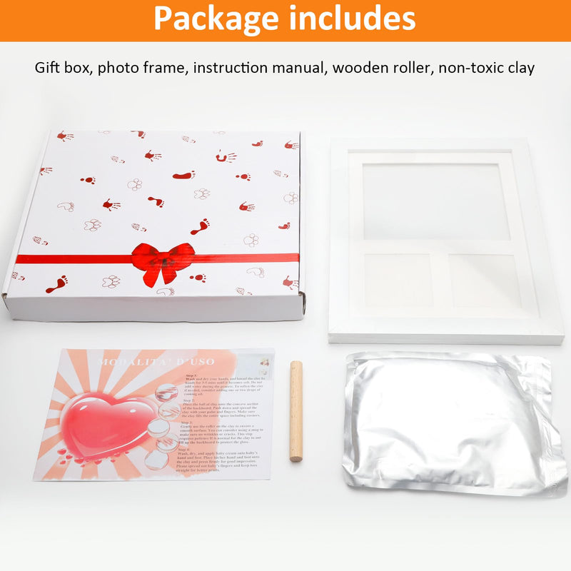 HENGBIRD Paw Print Set Dog, Paw Print Set Cat Dog Paw Print Making Memorials & Burials for Dogs Imprint Set Baby Paw Print Set Footprint Set Baby Baby Footprint Set - BeesActive Australia