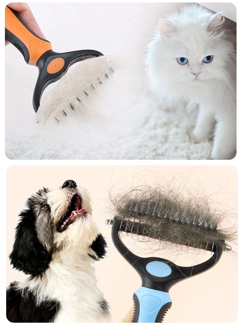 Pet Dual-Sided Dematting Comb，Pet Grooming Comb- Double Sided Shedding, Dog Comb，Pet Comb，Dog Comb for Shedding, Pet Comb - BeesActive Australia