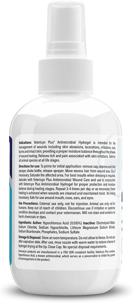 Vetericyn Wound & Skin Care Hydrogel 3 Ounce (Pack of 1) Pump - BeesActive Australia