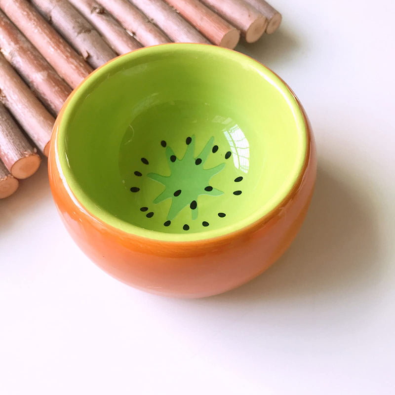 Hamster Bowls Dwarf Hamster Food Bowl Prevent Chewing Hamster Feeding Bowl Guinea Pig Hamster Water Rat Bowl Small Animal Food Dish for Syrian Rabbit Gerbil Chichilla Hedgehog Sugar Glider (2 Pack) Green Orange - BeesActive Australia