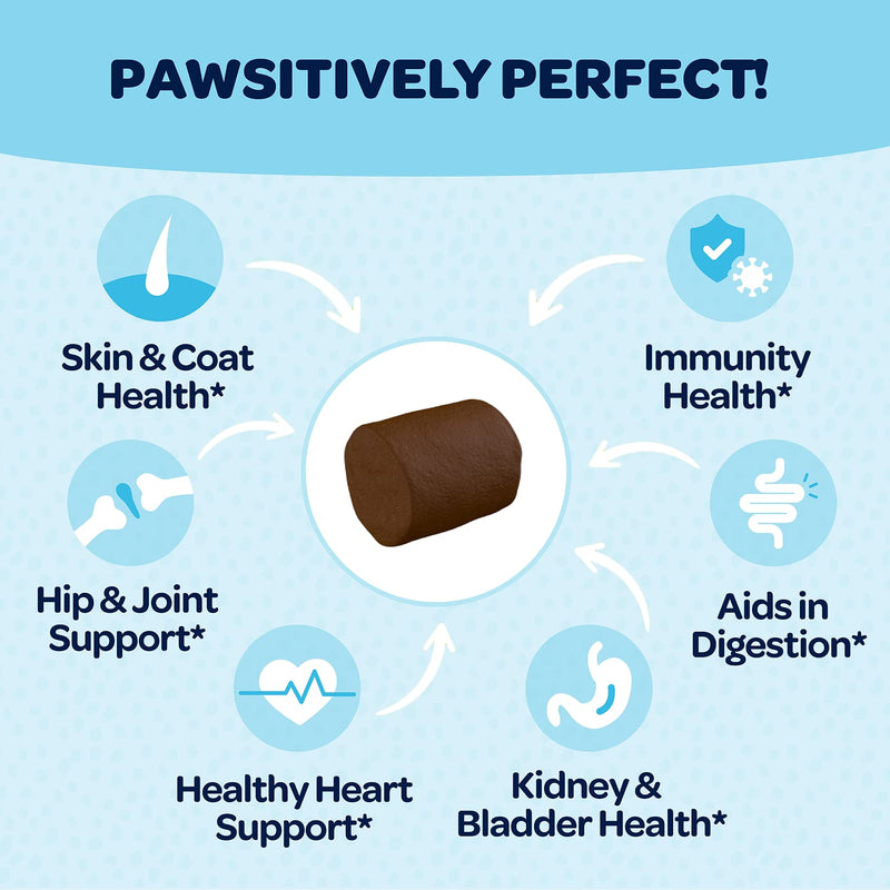 Calming & Multivitamin Chews for Dogs | Vitamins for Skin, Coat, Hip & Joint Health | Helps with Dog Anxiety, Separation & Barking | 90 Chews Each - PawsPlanet Australia