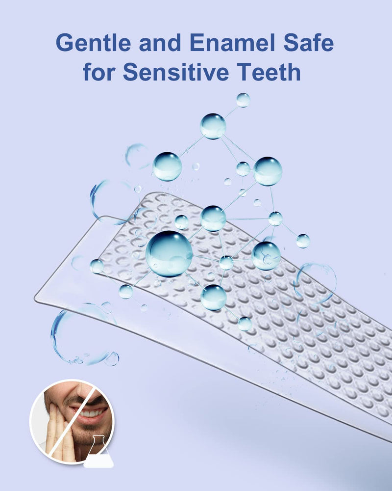 MySmile Teeth Whitening Kit with led Light, 28X Teeth Whitening Strips for Teeth Sensitive, 10 Min Fast Whitening , Helps to Remove Stains from Coffee, Smoking, Wines(1Pcs Light + 14Sets Strips) 1 Count (Pack of 1) - BeesActive Australia