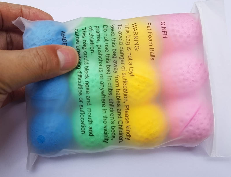 Curiosity is The Nature of Cats, This Ball Rolling and Jumping, can Stimulate The Interest of Cats, Recommended for Cats with This Toy. Golf Foam Sponge Ball 12 - BeesActive Australia