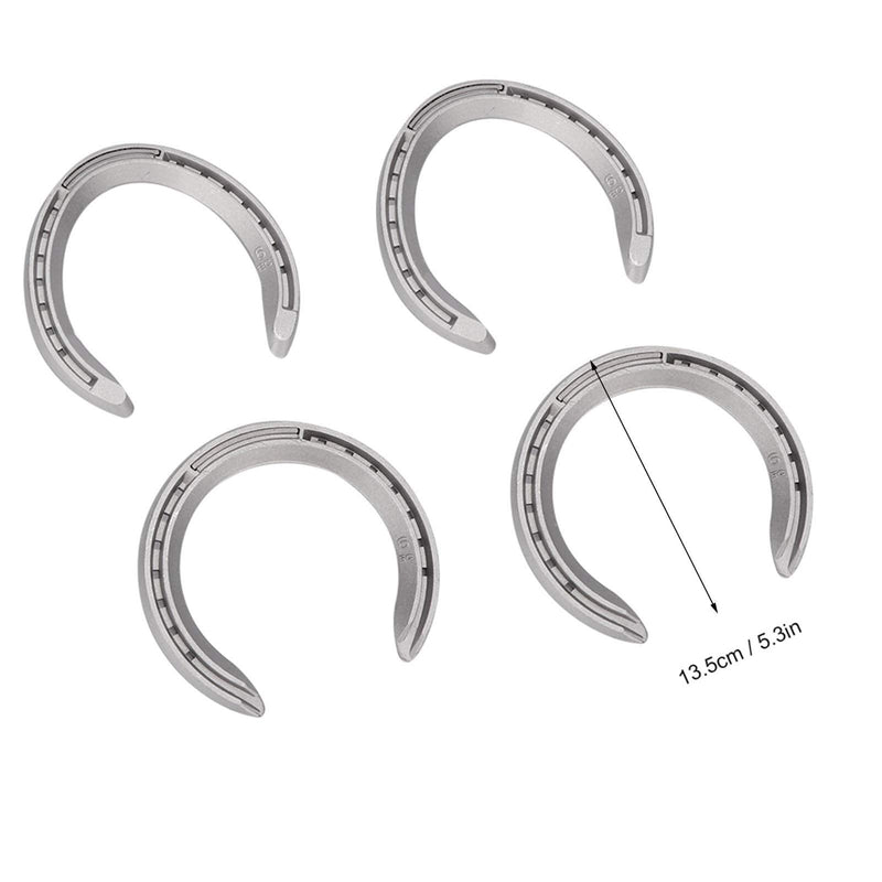 Fdit 4Pcs Aluminium Alloy Horseshoes Horse Riding Tool Equipment Accessories(3#) - BeesActive Australia