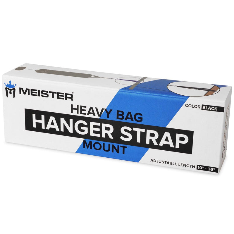 Meister Heavy Bag Hanger Strap Mount for Boxing & MMA Punching Bags - Black 80" Length (200cm)