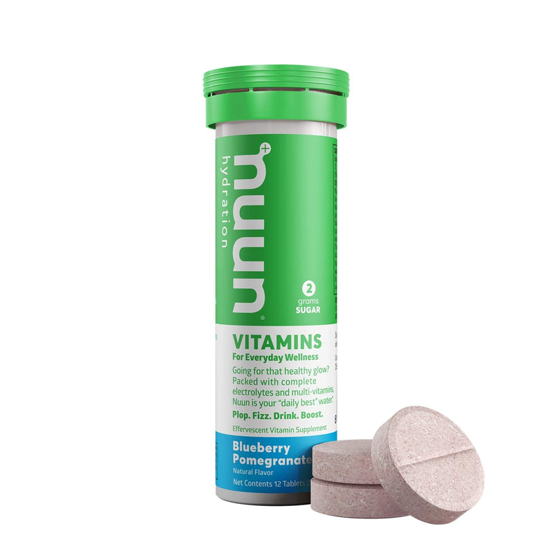 Nuun Vitamins: Blueberry Pomegranate Hydration Supplement (2 Tubes of 12 Tabs)2 12 Count (Pack of 2)