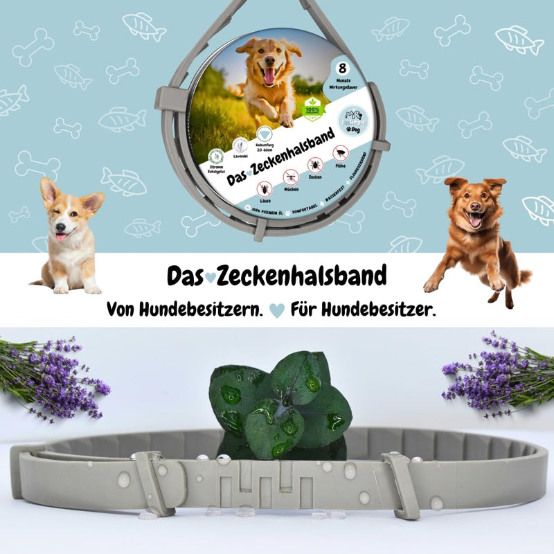 tooSimple The tick collar for dogs 100% vegetable premium oil Effective protection against ticks, fleas, mosquitoes, lice, vermin - 8 months duration of action - BeesActive Australia