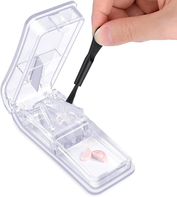 Opret Medicine Cutter, Pill Cutter, Half-Divided, Easy to Cut, Portable, Medicine Cutter, Clear - BeesActive Australia
