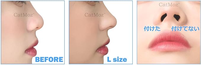 CatMoz Nose Petite for Dumpling Nose and Pig Nose, Pecchanko Nose, Highly Flexible Eyepuchi (S, M, L) and 3 Sizes Set -  Australia
