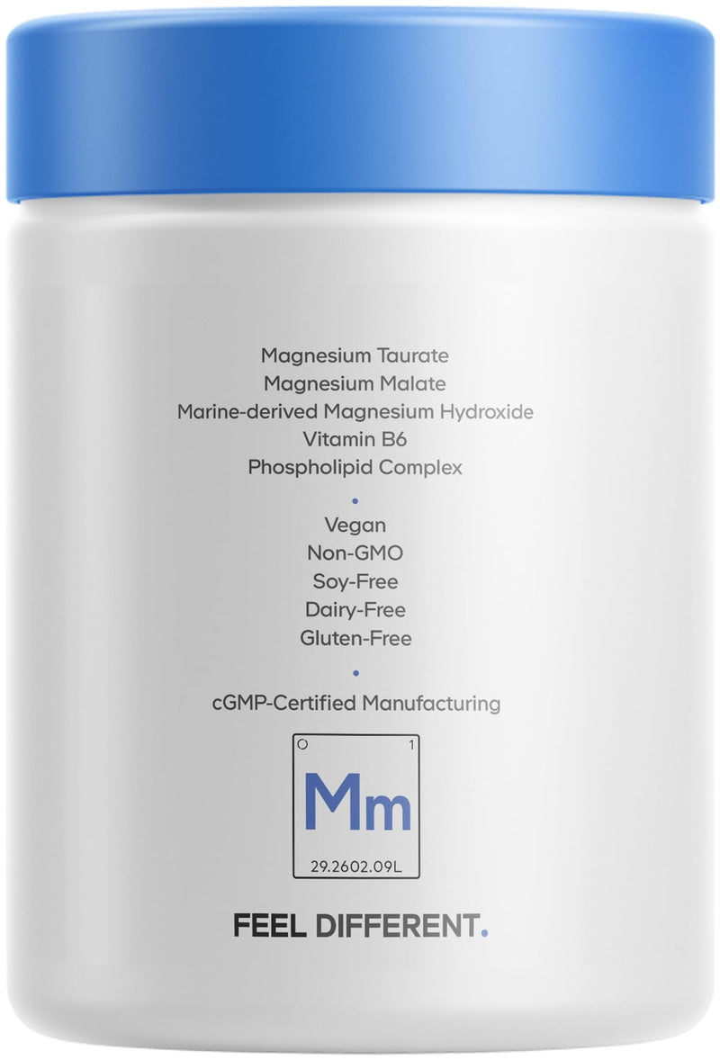 Codeage Liposomal Multi Magnesium, 5 Forms, Vitamin B6, Folate, 90 Capsules | Five magnesium forms 340 mg (bisglycinate, malate, taurate, oxide, Aquamin) with B6, folate and boron. Vegan, non-GMO.