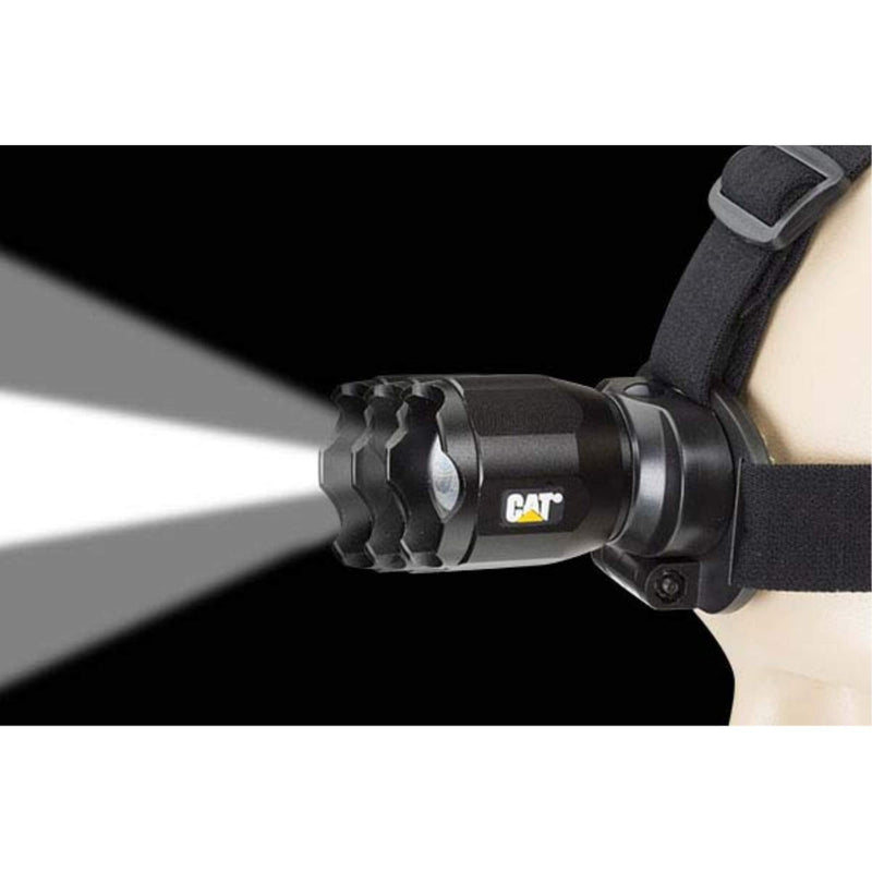 Cat CT4200 220 Lumen Focusing Beam LED Headlamp with Adjustable Angle Head (Black) 220 Lumens