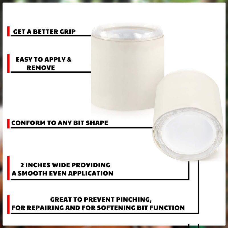 2 Rolls Horse Bit Wrap Bit Protector Bit Guard Tape for Horses Bit Care Wrap for Equines Equestrian Horse Wraps for Horses Supplies - BeesActive Australia