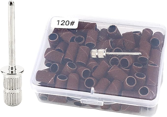 Professional Sanding Band Nail Manicure 80/120/180/240 Grit File Sand Piece Set Nail Drill Bit Manicure Tool Nail Drill Sanding Band Manicure Sanding Band Nail Polish Accessories - BeesActive Australia