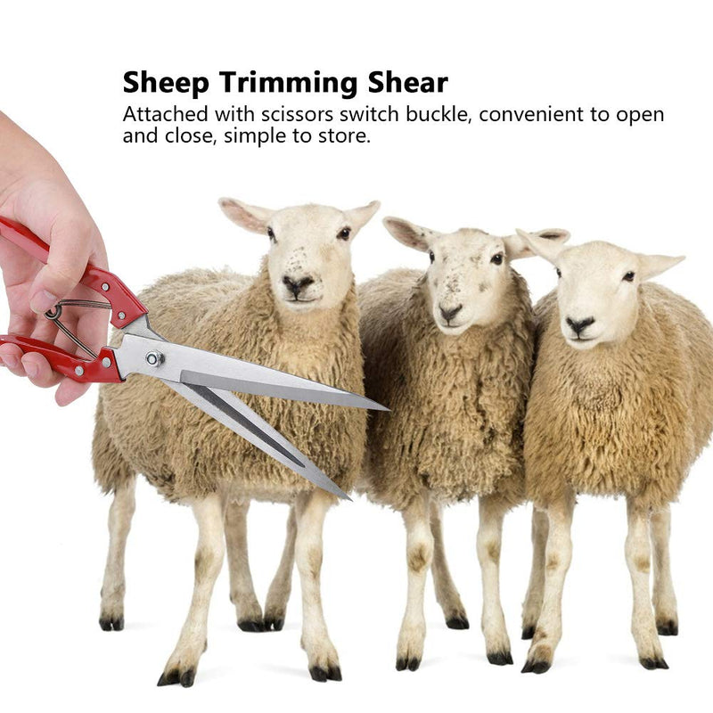 Akozon sheep scissors, manual sheep scissors, sheep scissors, hand sheep wool scissors, stainless steel hand scissors, goats and sheep wool trimmer, sheep scissors, wool scissors with spring - BeesActive Australia