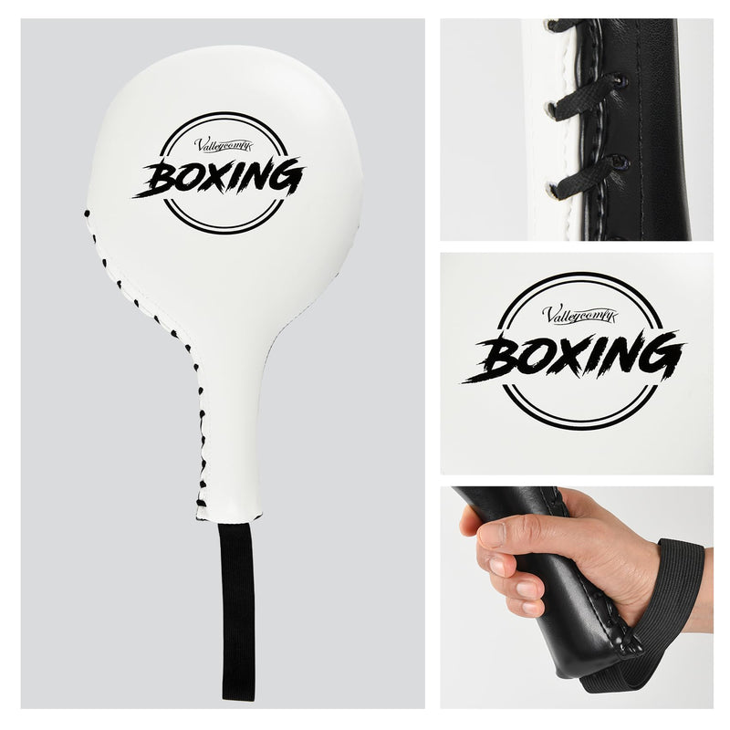 Valleycomfy Boxing Target Paddles Fight Gear Punching & Striking Pads White