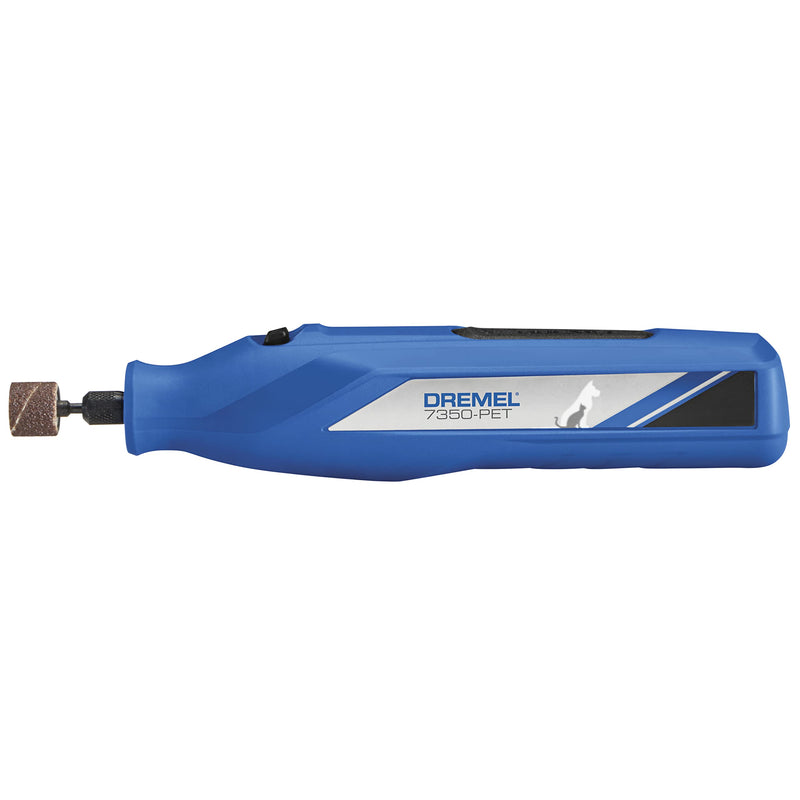 Dremel 7350-PET 4V Pet & Dog Nail Grinder, Easy-To-Use & Safe Nail Trimmer, Professional Pet Grooming Kit - Works on Large, Medium, Small Dogs & Cats New Model w/ 4 Sanding Bands