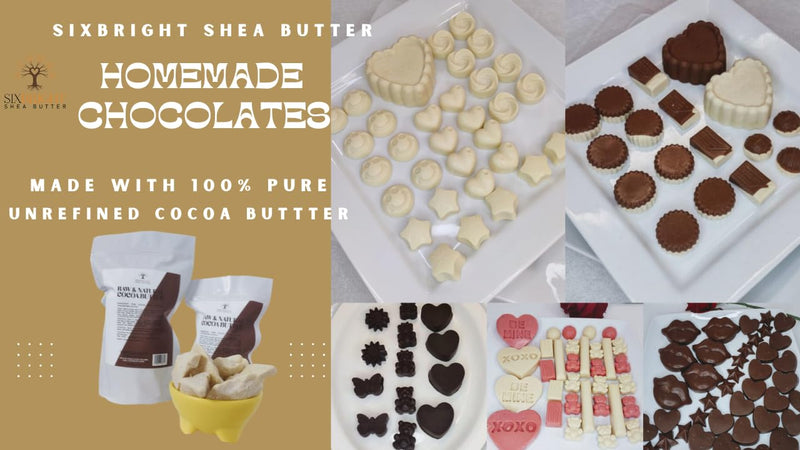 Sixbright Unrefined Cocoa Butter –16 oz | 100% Pure, Food Grade- Natural Moisturizer for Dry Skin, Fades Stretch Marks & Scars ,For Skin, Hair, DIYs. Chocolate Aroma Solid - BeesActive Australia