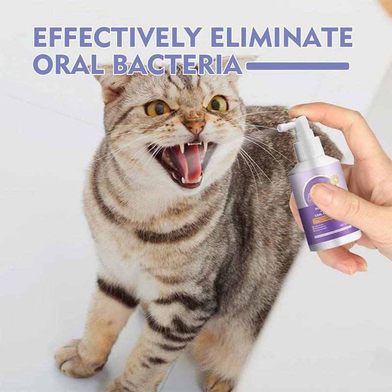 2 pcs Pet Oral Spray for Dogs and Cats, Pets Dental Care Bad Breath Treatment, Dog and Cat Natural Breath Freshener