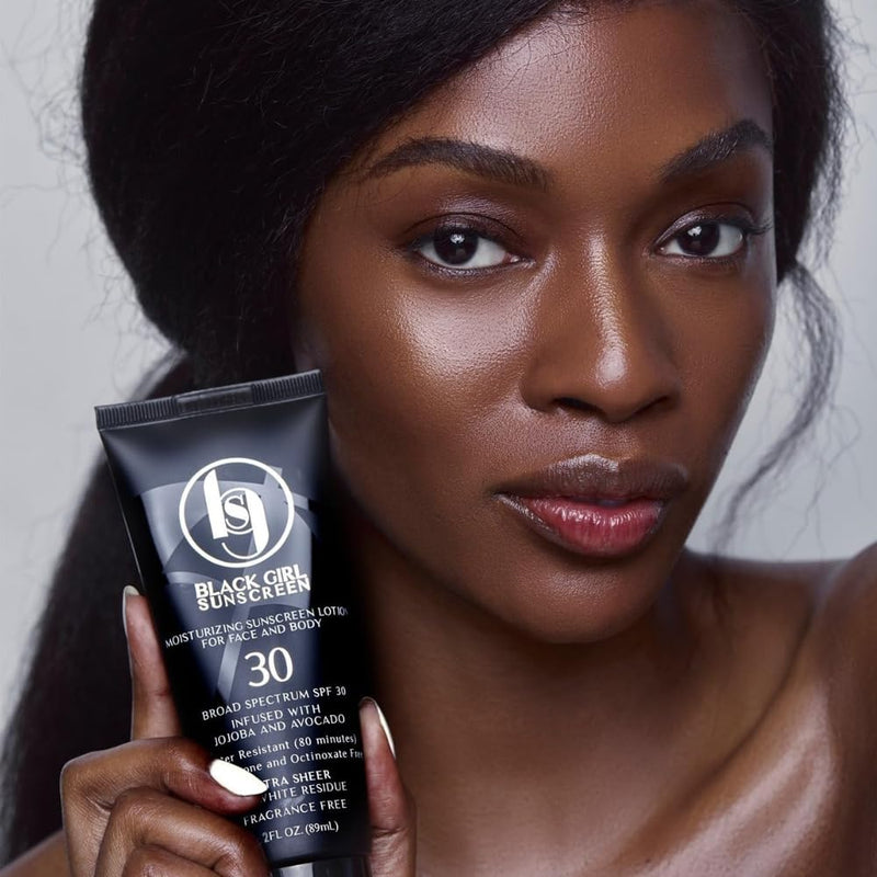 Face & Body Moisturizing Sunscreen Lotion SPF 30, No White-Residue for Melanin Rich Skin (2 Fl. Oz.) SPF-30-2oz - BeesActive Australia