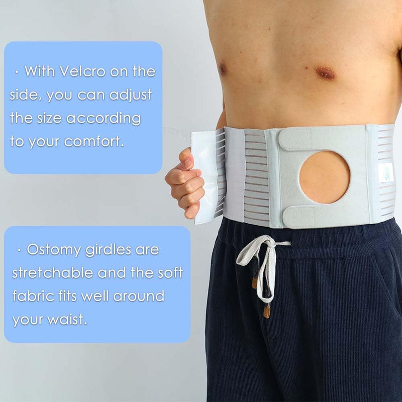 Medical ostomy belt, Adjustable Stoma support belt Portable ileostomy colostomy belt,Universal Ostomy belt helps protection ostomy bag (X-Large) X-Large