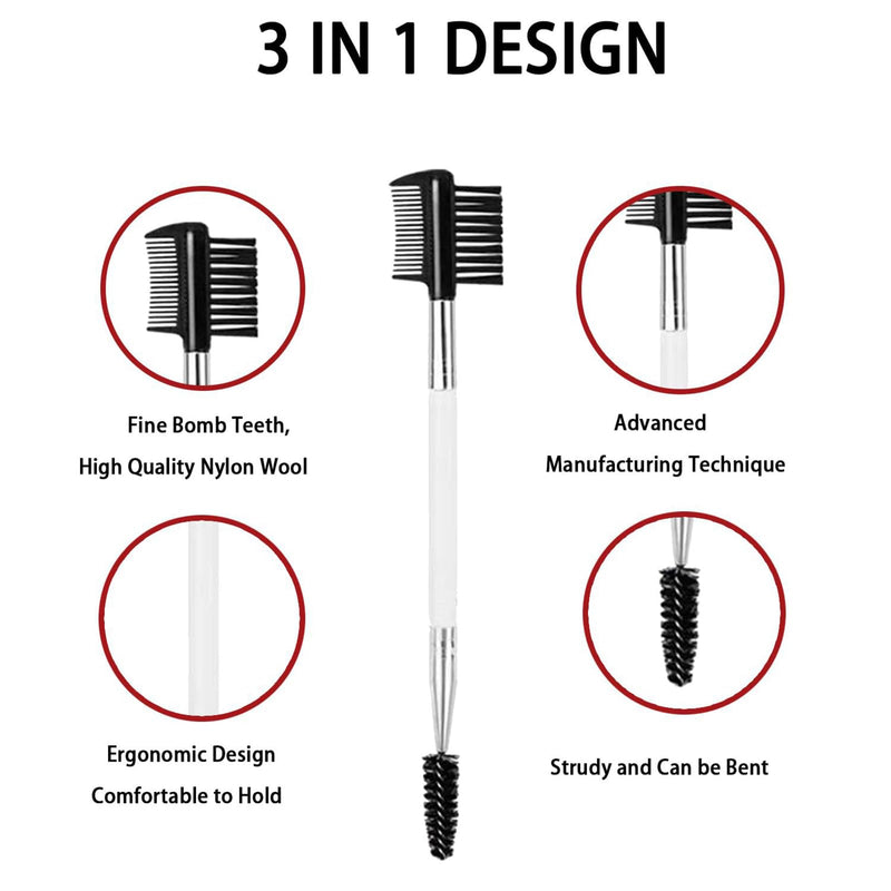 CALLYSONIC Pack of 2 dog tear stain remover comb, tear stain comb, double-sided dog, dog comb, cat brush, eye grooming comb, eye comb brush care comb for removing crusts and mucus - BeesActive Australia