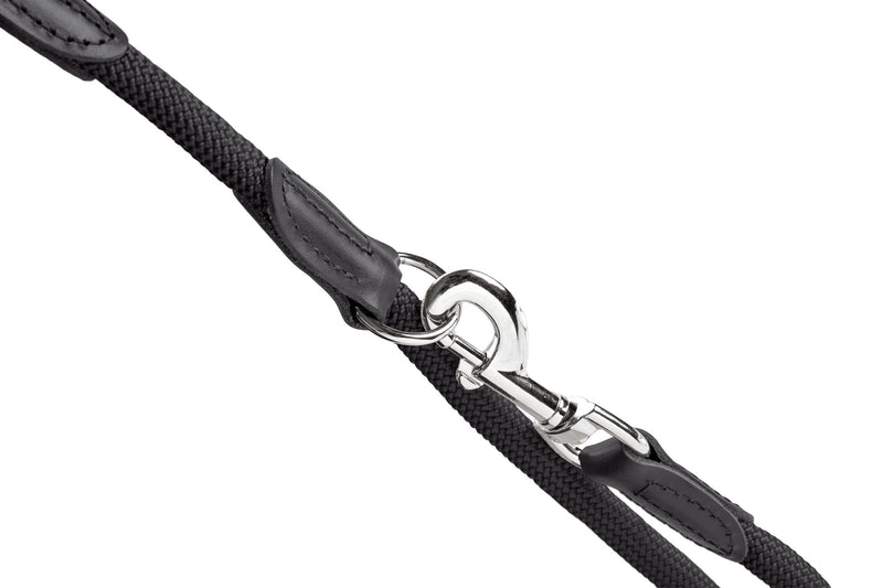 HUNTER Freestyle Adjustable Dog Lead Heavy Duty Weatherproof 1.0/200cm Black 1.0 x 200cm