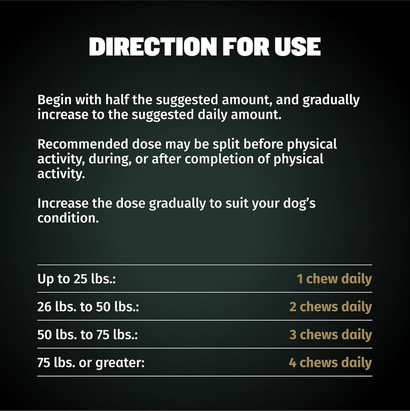 Bully Max 11-in-1 Muscle Gain Power Chews - High Protein Dog Supplement with Amino Acids - Healthy Treats for Puppy & Adult Dogs - Premium Muscle Builder for All Breeds - 75 Tasty Soft Dog Chews - BeesActive Australia