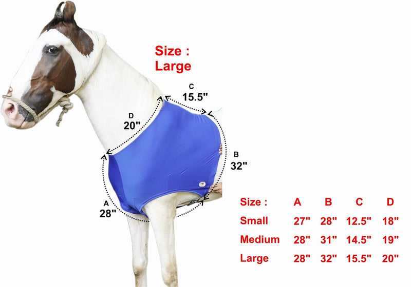 Majestic Ally Premium 4-Way Stretch Spandex/Elastane Horse Shoulder Guard and Protection (Large, Turquoise) Large - BeesActive Australia