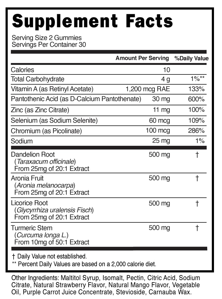 Innate Skin Health Body Clear Skin Acne Gummies, 60 Count