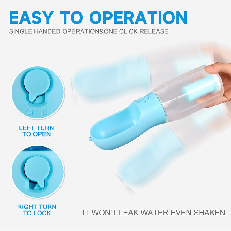 3 in1 Dog Outdoor Water Bottle,Portable Pet Water Bottle with Food Container, Leak Proof Dog Travel Water Bottle,Dog Poop Bags,Dog Water Dispenser for Outdoor Walking,Hiking,Travel. - BeesActive Australia