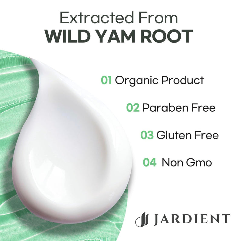 Wild Yam Cream Hormone Balance: Natural Formula for Menopause Relief & Menstrual Support Like Hot Flashes Night Sweats -2 Oz