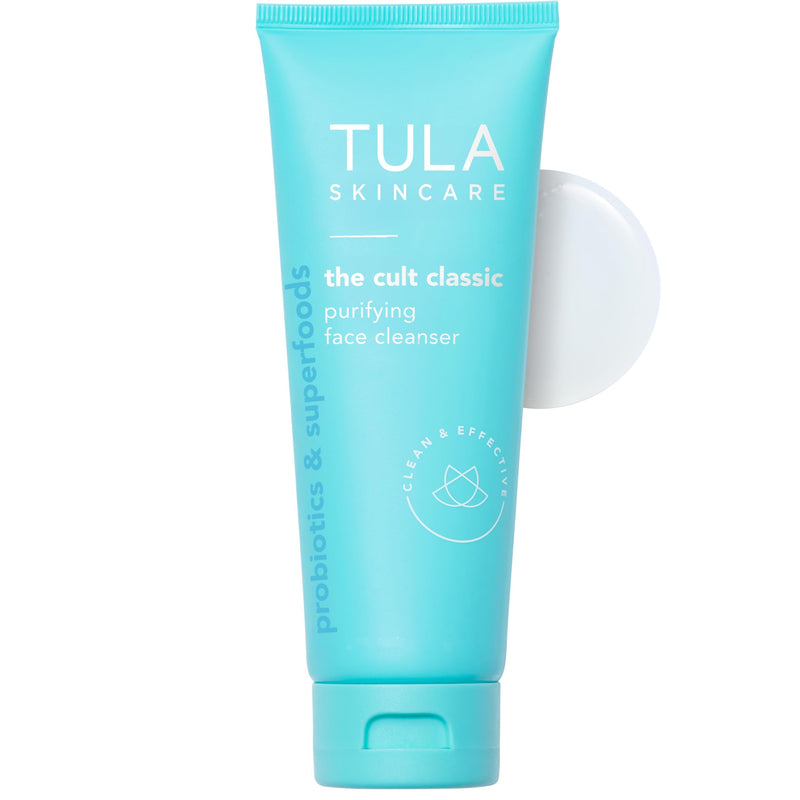 TULA Skin Care Cult Classic Purifying Face Cleanser - Gentle and Effective Face Wash, Makeup Remover, Nourishing and Hydrating Regular - 4.2 oz. - BeesActive Australia