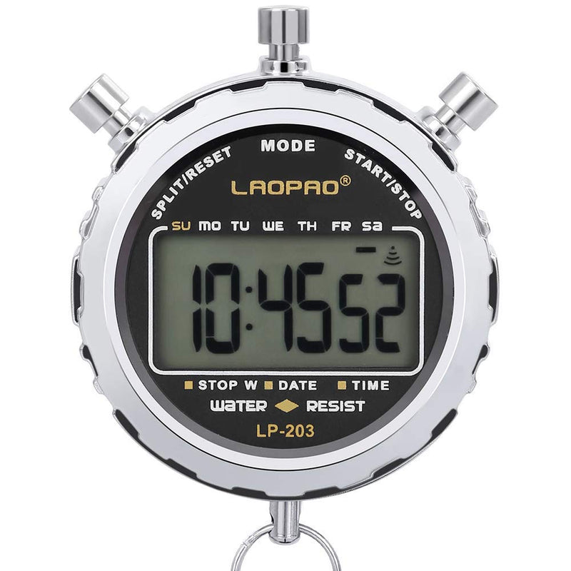 LAOPAO Melt Stopwatch, Clock Daily Rainproof Digital Timer for Sports Match,Competition,Coach,Referee,Training,Timing Xj-203