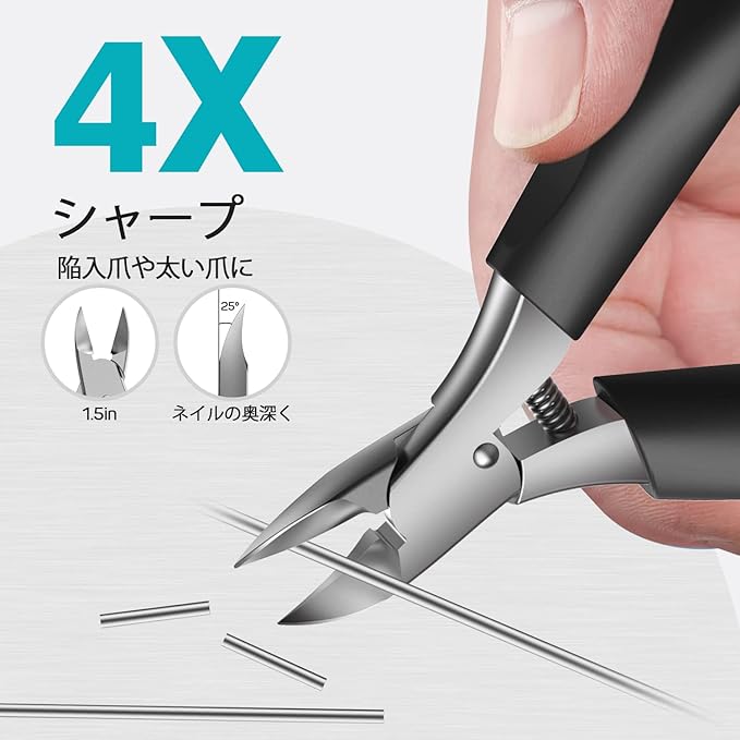 RONAVO Nail Clippers Nippers - Nail Clippers for Curling Nail Clippers Thick Nail Clippers Set Large Foot Nail Clippers for Elderly Men Women - Care for Your Feet with Nail File Stainless Steel Silver - BeesActive Australia
