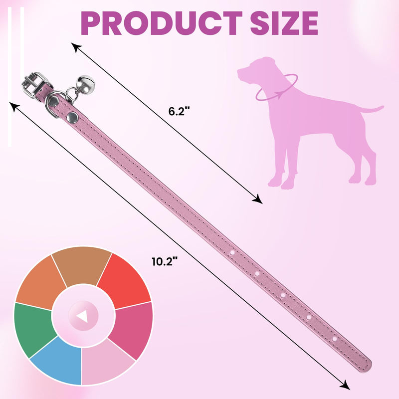 XXS Dog Collar for Teacup Adjustable Teacup Dog Collar for Small Medium Large Dogs 3/8 inch Width (HotPink, XXS) XX-Small HotPink - BeesActive Australia