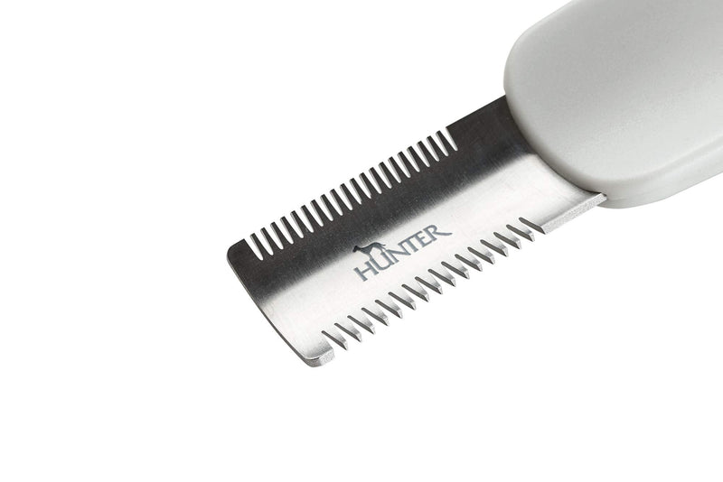 HUNTER SPA Curved trimming knife for dogs, two-sided, 15.5 x 3 cm double-sided