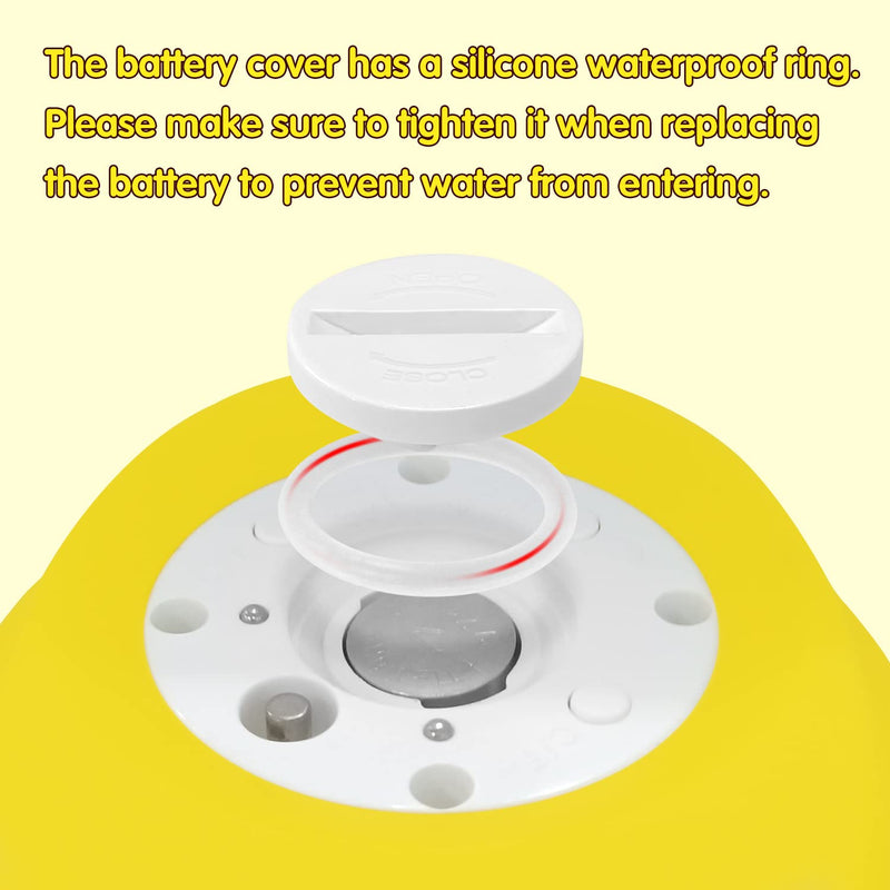BabyElf Baby Bath Thermometer, Digital Bath Tub Water Temperature Monitor with Fast & Accurate Readings, Floating Duck Toy for Infant & Toddler Bathtub, Room Temperature Display