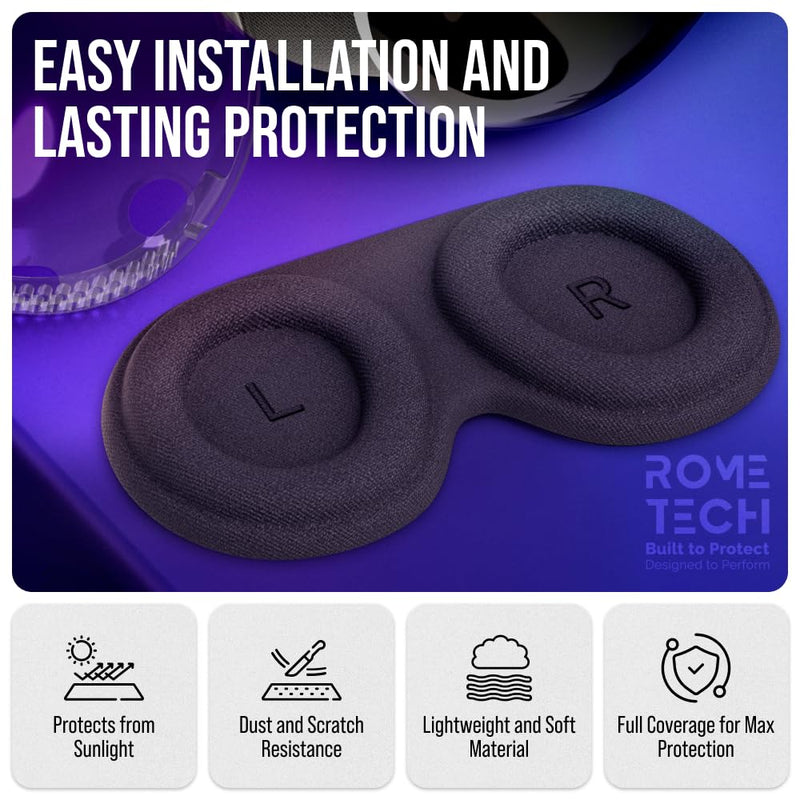 Rome Tech Apple Vision Pro Case - TPU Protective VR Case - Durable VR Lens Cover Compatible with Apple Vision Pro 2024 - Clear - BeesActive Australia