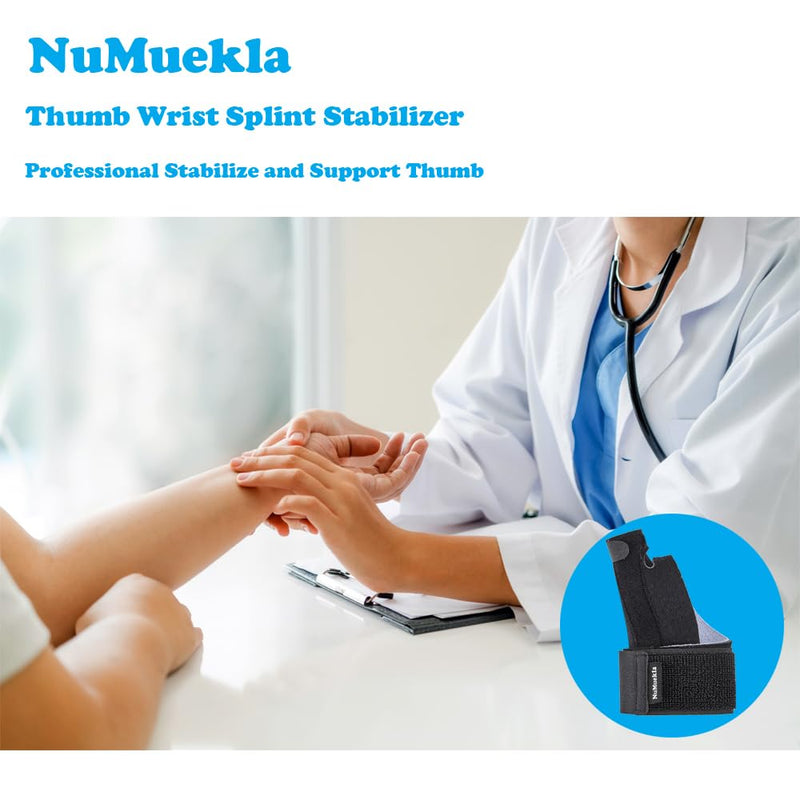 Breathable Thumb Wrist splint Stabilizer for Trigger Finger, Carpal Tunnel Pain Relief,Thumb Spraind,Tendonitis, Arthritis, Lightweight Thumb Wrist brace with Thumb Support -Left Left S/M