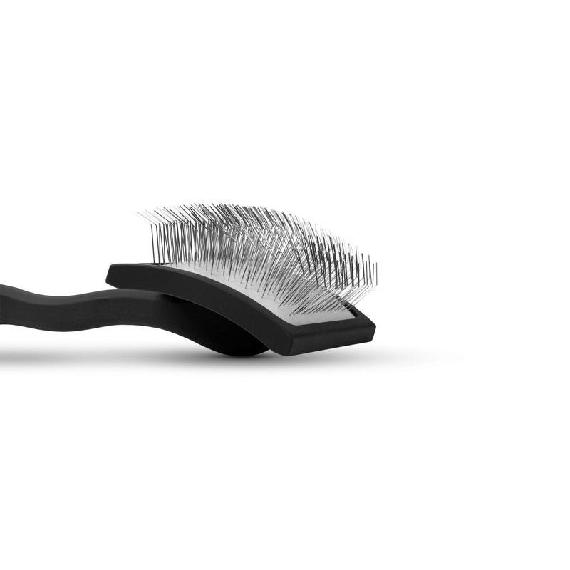 Chris Christensen Big K Dog Slicker Brush for Dogs (Goldendoodles, Labradoodles, Poodles), Groom Like a Professional, Fluff Detangle Style, Saves Time Energy, Black, Large - BeesActive Australia