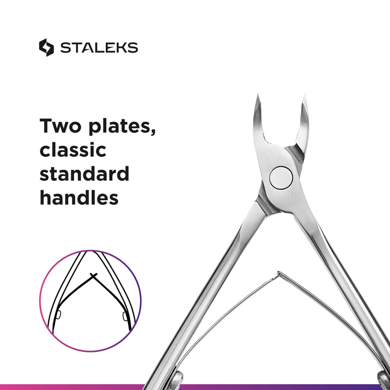 STALEKS PRO Expert 90 3mm Professional Cuticle Nippers – Stainless Steel Skin Nippers for Manicure 3 mm - BeesActive Australia