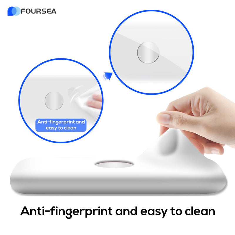 Soft Silicone Case Cover for Vision Pro Battery Pack Case - Convenient Battery Holder - Vision Pro Accessories Case for VR Headset - Silicone Protector for Vision Pro Battery (White) White - BeesActive Australia