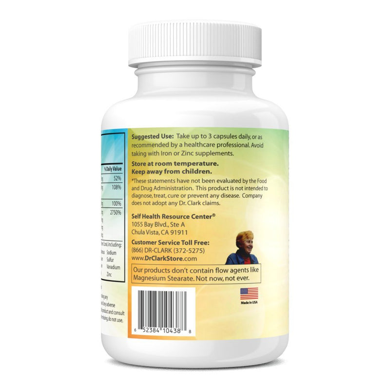 Dr. Clark Store Coral Cal-Mag K2 993mg, Calcium & Magnesium Supplement for Women and Men, 100 Gelatin Capsules, 33 Servings, Supports Bone Health & pH Balance, 72 Trace Minerals & Vitamin K2