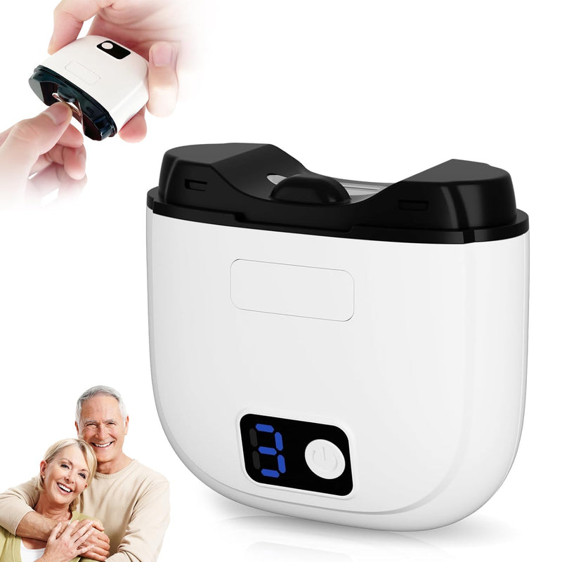 Electric Nail Clippers for Seniors & Adults, 2026 Upgrade 3-Speed Automatic Toenail Trimmer with LED Light and Nail Dust Collector, Portable Rechargeable Nail Cutter for Thick Nails, Babies, and Kids