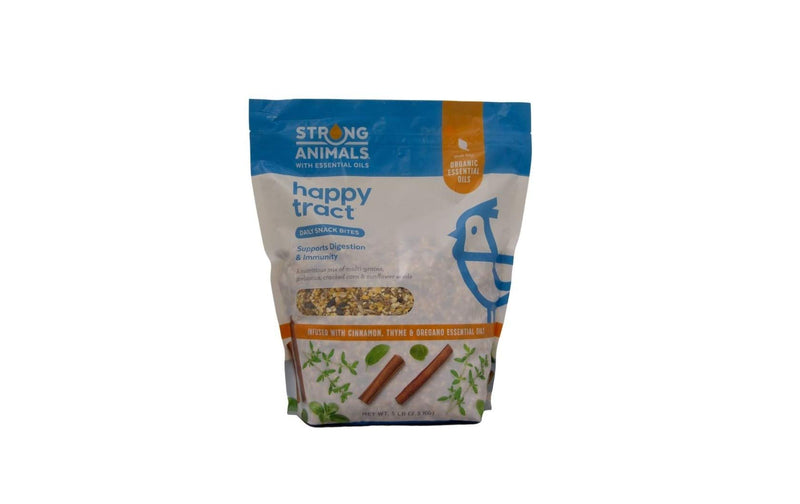 Strong Animals Happy Tract (5lb) & Prebiotics + Probiotics (30 Servings) - Daily Chicken Treats & Water Additives, Digestive & Immune Support for Chickens & All Poultry