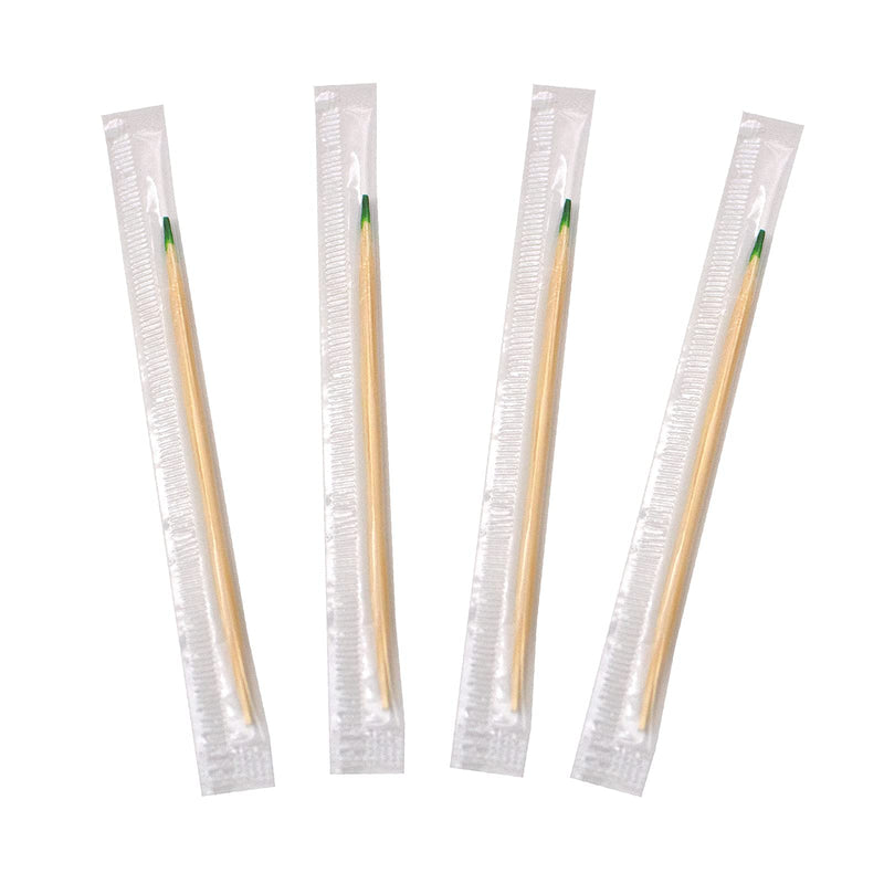 BLUE TOP Wood Bamboo Mint Individually Cello Wrapped Toothpicks 2.5 Inch Pack 1000,High Class Food Picks with flavor,Bamboo Mint Toothpicks for Appetizers,Cocktails,Fruits,Olive,BBQ picks. Mint Toothpick 1000 PCS - BeesActive Australia