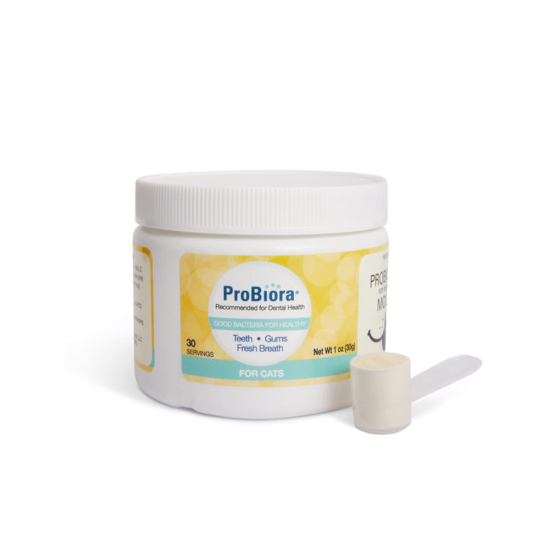 Probiora for Cats | Oral Care Probiotic Supplement | Pet Probiotics to Reduce Bad Breath | Cat Nutritional Supplement for Dental Health | 30 Servings (Jar) (30 Serving (Pack of 1), Jar) - PawsPlanet Australia
