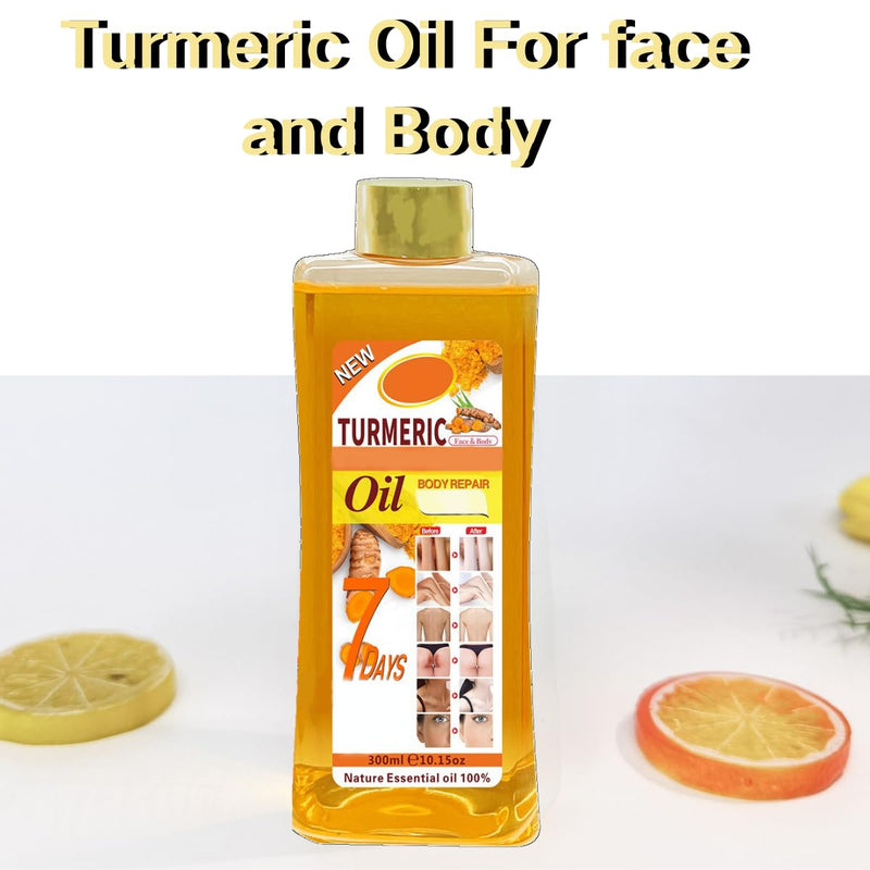 Soft 7 Oil, Soft 7 Turmeric Oil for Skin, for face and Body, Natural Moisturizing and Smoothing Body Oil