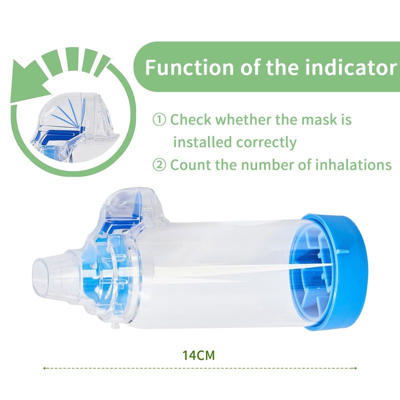 Cat Inhaler Spacer, Designed for Cats and Small Dogs, Pet Aerosol Chamber with Silicone Mask,for Home Outdoor S